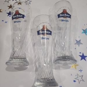 Vintage German pilsner glasses